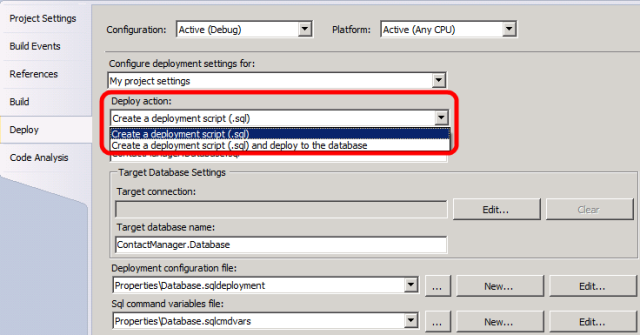Por ejemplo, si configura ajustes para la configuración de Depuración y luego publica con la configuración de Release, sus ajustes no se utilizarán.