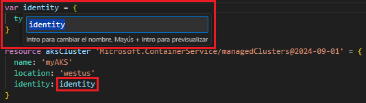 Captura de pantalla de la extracción de la variable.