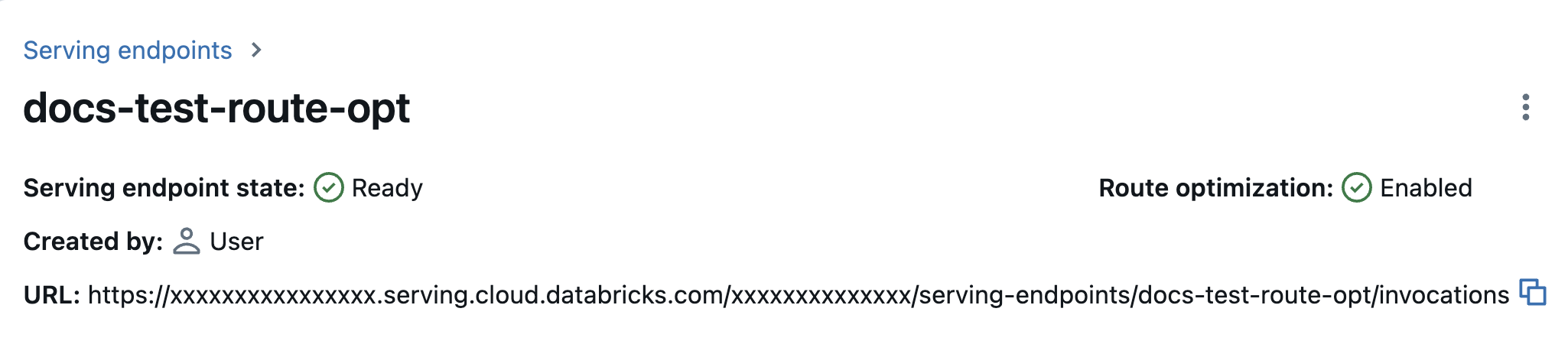 dirección URL del punto de conexión optimizado para rutas