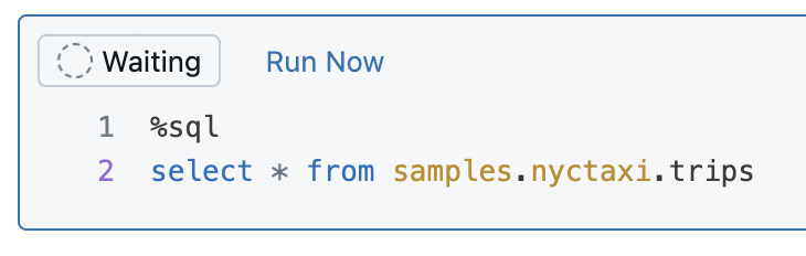 Ejecute una celda SQL en paralelo con la celda en ejecución actual.