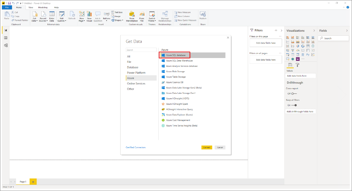 Seleccione origen de datos.