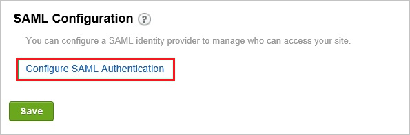 Configuración de SAML
