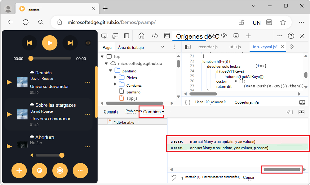 Mostrar una línea larga de código