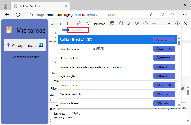 Carácter de comando
