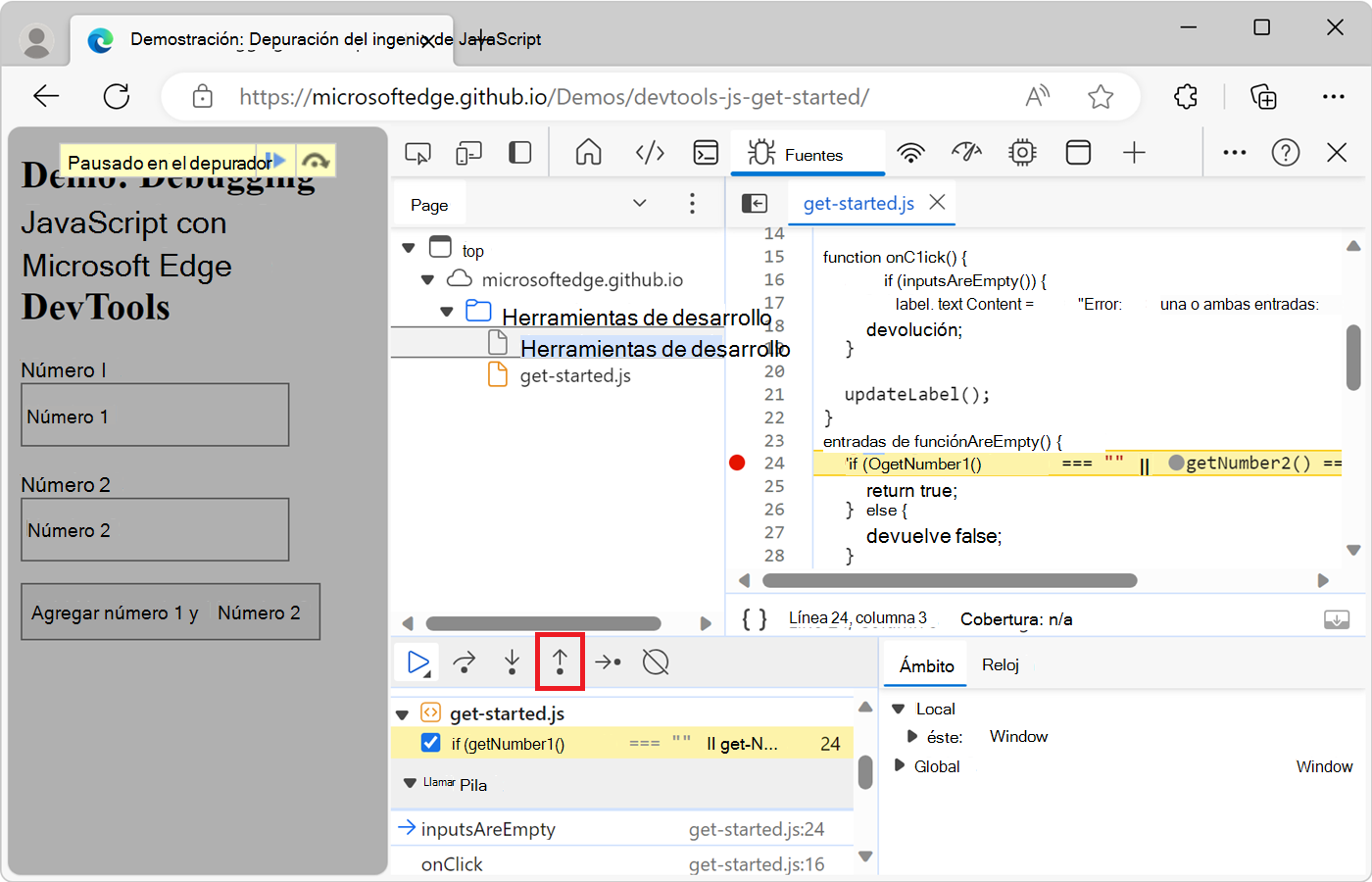 Hacer clic en Salir paso a paso