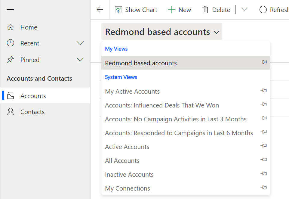 Mis vistas en una aplicación basada en modelo