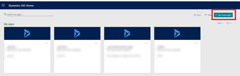 Búsqueda de aplicaciones a través de la galería de organizaciones de Marketplace