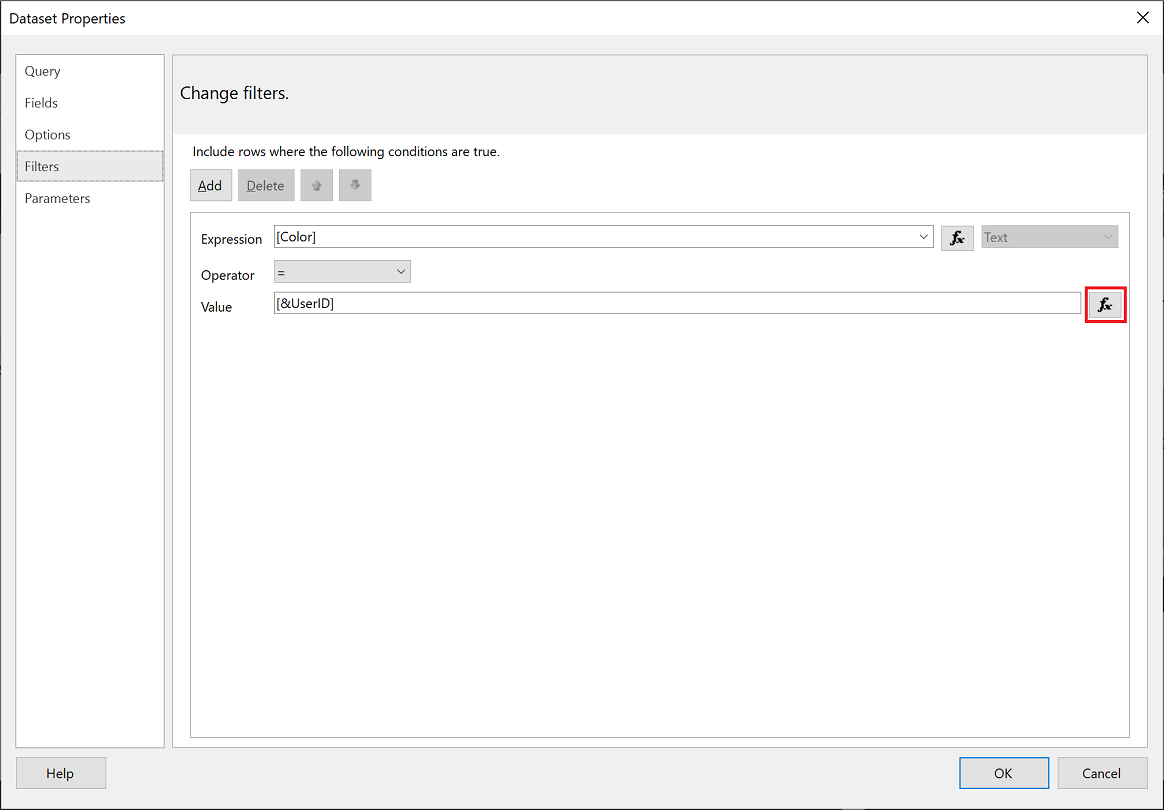 Valor en el Generador de informes de Power&nbsp;BI