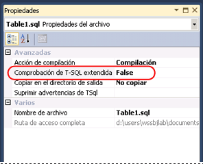 Propiedades del archivo