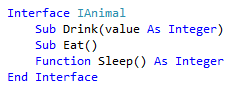 Captura de pantalla de la interfaz resultante: Visual Basic.