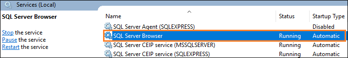 Servicio SQL Server Browser