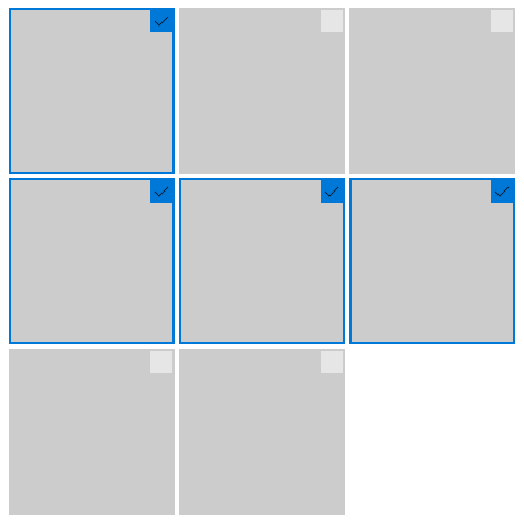 Diseño de elementos GridView