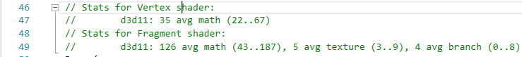 Operaciones de sombreador de Unity Standard