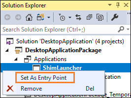 Establecer punto de entrada