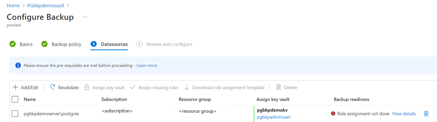Captura de pantalla que muestra el error sobre la asignación de roles no realizada.