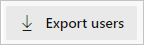 Capture d’écran montrant Exporter les utilisateurs.