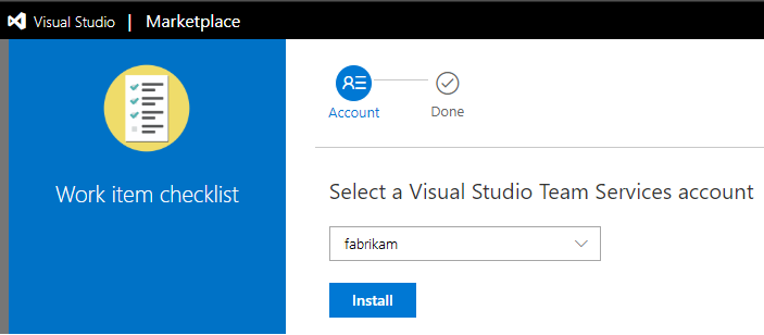 Capture d'écran de Visual Studio Marketplace, installez l'extension.