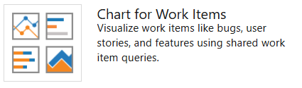 Portail web, page Tableaux de bord, catalogue de widgets, widget de graphique pour les éléments de travail