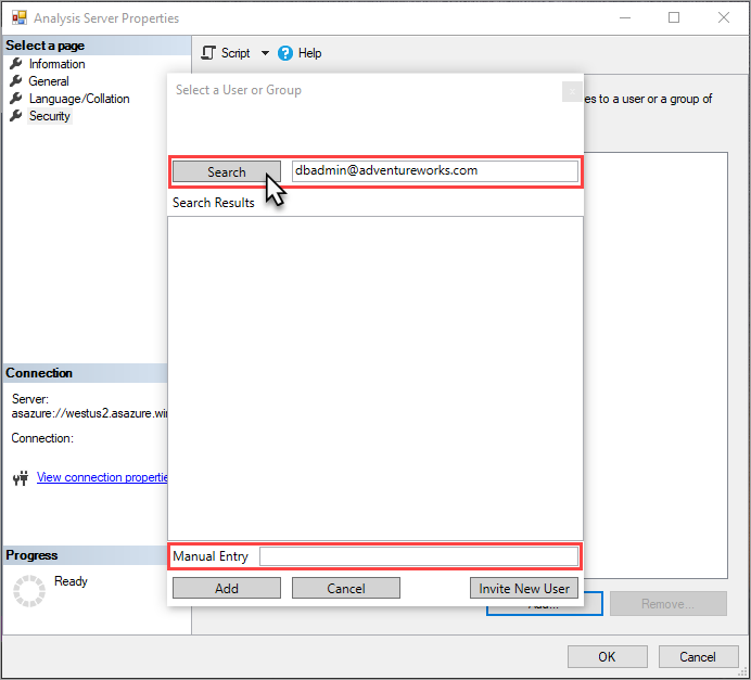 Ajouter un administrateur de serveur