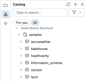Le volet gauche de l’éditeur SQL inclut des onglets pour le navigateur de fichiers de l’espace de travail, le navigateur de schéma et le code Genie.