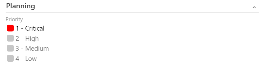 Capture d’écran du contrôle personnalisé dans le formulaire de l'élément de travail.