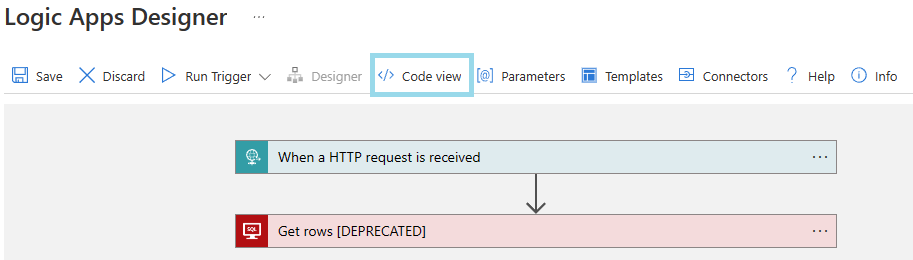 Ouvrir la vue du code