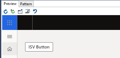 Screenshot of adding a button to the new form.