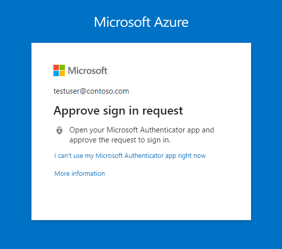 Pour vous connecter, suivez les invites dans votre navigateur, puis les invites sur l’appareil que vous avez enregistré pour l’authentification multifacteur.