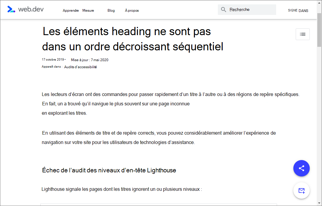 Afficher la documentation d’un problème