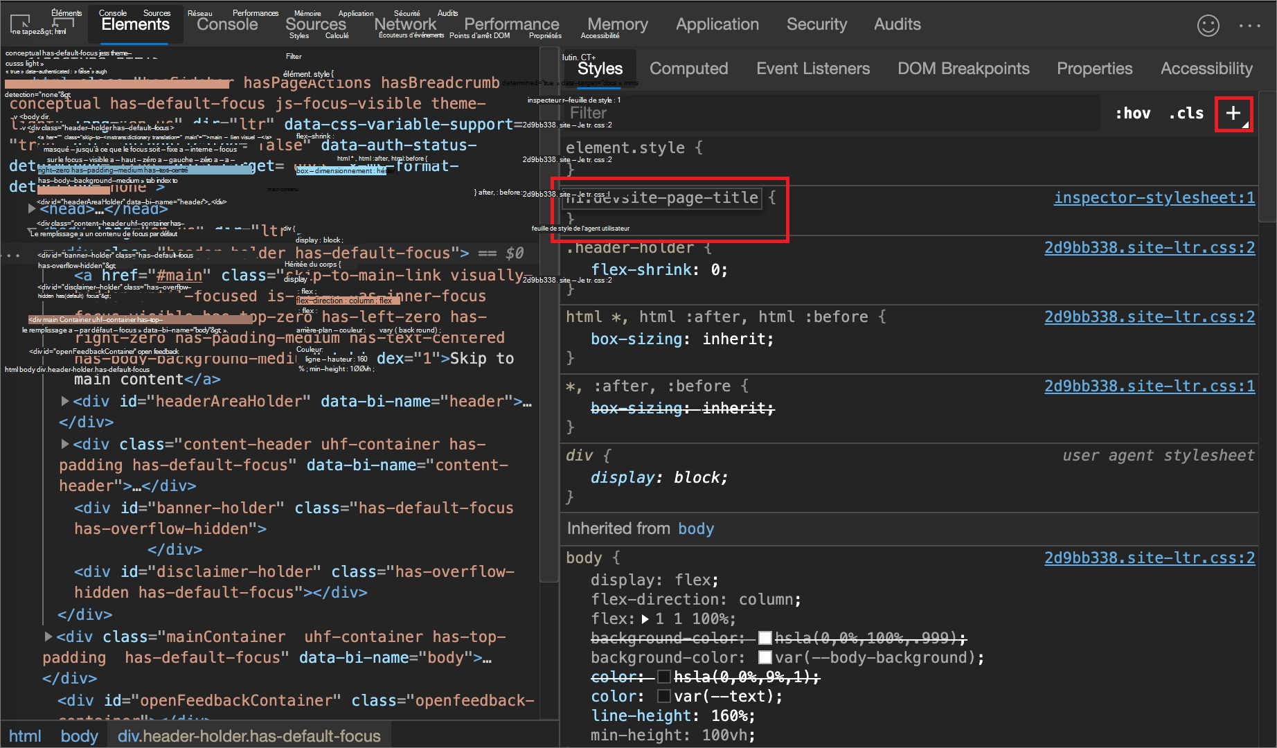 Ajouter une nouvelle règle de style