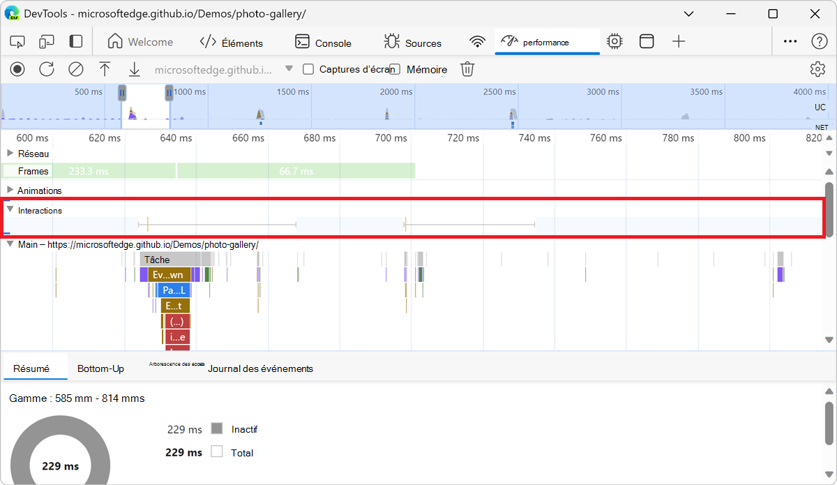 Section Interactions
