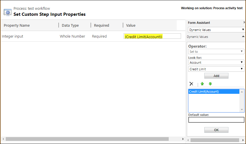 Définition d’une entrée décimale.