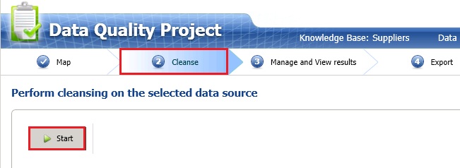 Page de Nettoyage du Processus de Nettoyage