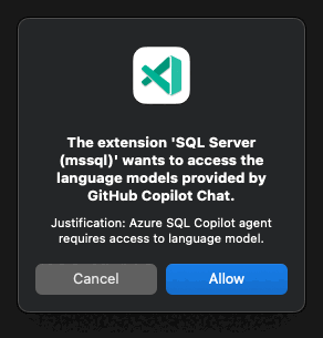 Capture d’écran du placeholder pour la notification d’accès à Copilot.