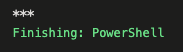 Screenshot dell'output della variabile segreta di PowerShell.