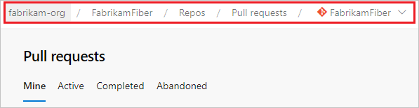 Screenshot della scelta del tuo repository.