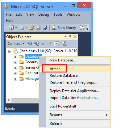 Collegamento di SSMS