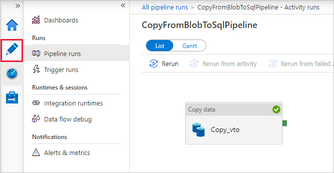 Schermata della scheda Seleziona autore.