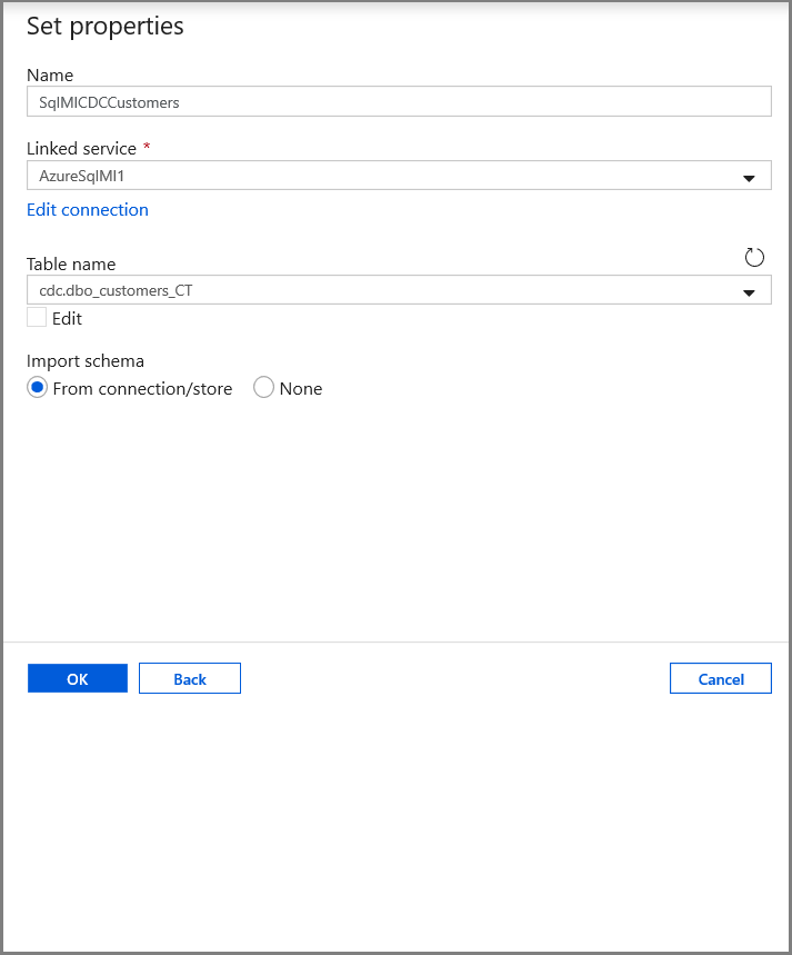 Connessione di origine