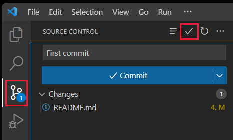Screenshot dell'aggiunta del file yarn.lock a Git.