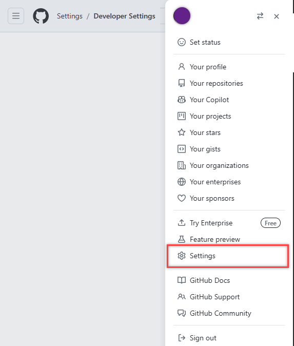 La screenshot mostra l'opzione Impostazioni nel tuo profilo.