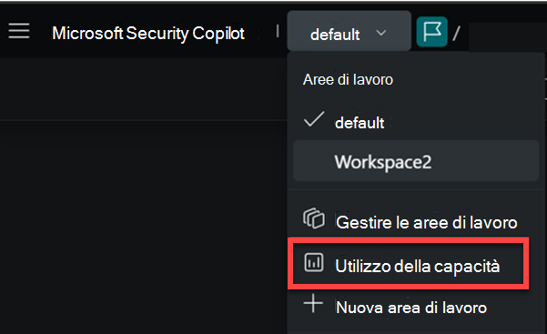 Immagine dell'utilizzo della capacità dal percorso di navigazione.