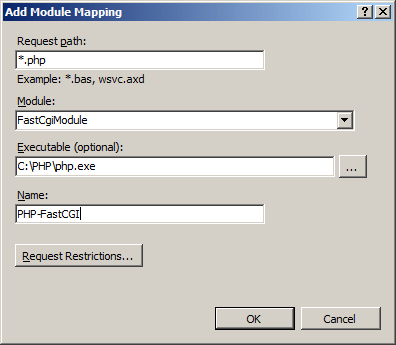 Screenshot che mostra la finestra di dialogo Aggiungi mapping moduli.