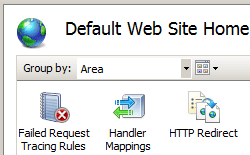 Screenshot del riquadro Home del sito Web predefinito che visualizza la funzionalità Filtro richieste selezionata.