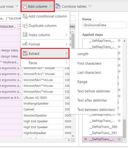 Aggiungi la colonna.