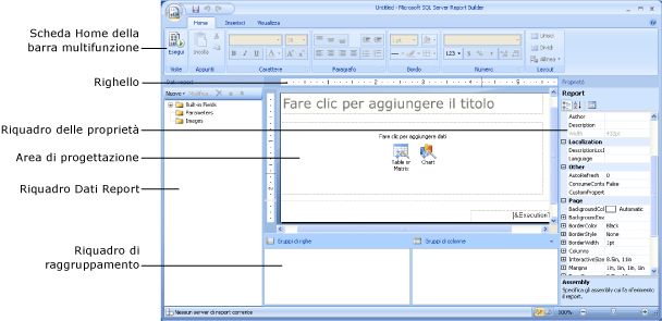 Visualizzazione Progettazione di Generatore report 2.0