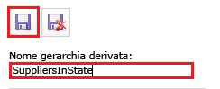 Pulsante Salva gerarchia derivata