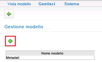 Pulsante della barra degli strumenti Aggiungi modello