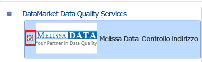 Selezione di Melissa Data - Controllo indirizzo