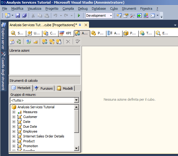 Scheda Azioni di Progettazione cubi